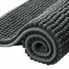 Picture of subrtex Bathroom Rugs Chenille Bath Rug Soft Short Plush Bath Mat Soft Shower Mat Water Absorbent Shower Mat Quick Dry Machine Washable(Gray,20" x 32")