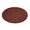 Picture of Red-A Placemats, Imitation Bamboo Oval Woven Vinyl Heat Resistant Placemats Washable Table Mats for Kitchen Table Set of 6,Wine