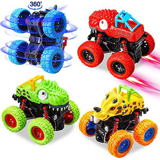 GetUSCart- aovowog Toddler Monster Truck Toys for Boys, 4 Pack