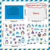 Picture of 30 Packs Winter Craft Kits for Kids, Holiday DIY Picture Frame Craft Snowflake Frozen Penguin Polar Bear Art Party Favor Home Classroom Game Activities