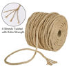 Picture of Tenn Well 5mm Jute Rope, 164 Feet 4Ply Twisted Thick Twine Rope for Gardening, Crafting, Packing, Bundling and Macrame Projects