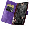 Picture of SUANPOT for Samsung Galaxy A42 5G with RFID Blocking Leather Wallet case Credit Card Holder, Flip Folio Book Phone case Shockproof Cover for Women Men for Samsung A42 5G case Wallet (Purple)