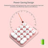 Picture of NACODEX AK18 2.4GHz Wireless Numeric Keypad, 18 Keys Retro Typewrite Round Key Silent Portable Number Pad for Date Entry for Laptop PC Desktop (Pink)