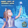 Picture of Light Up Snowflake Spinning Wand for Kids in Gift Box, Rotating LED Toy for Girls and Boys, Magic Princess Sensory Toys, Suitable for Autistic Children, Best Snow Pretend Play Birthday