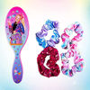 Picture of Nickelodeon Jojo Siwa Hair Brush Set - Jojo Siwa Hair Accessory 5 Pcs Gift Set -- 1 Large Brush For Girls - 4 Scrunchies For Kids - Hair Accessories For Girls - Detangling Brush for Thick Curly Thin Long Short Wet or Dry Hair - Elastic Hair Ties Ropes Scrunchie for Girls Hair - Birthdays Gift