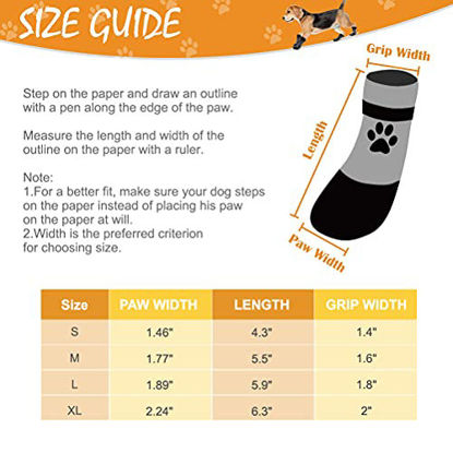 Picture of KOOLTAIL Anti Slip Dog Socks - Outdoor Dog Boots Waterproof Dog Shoes Paw Protector with Strap Traction Control for Hardwood Floors