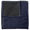 Picture of Sure-Max Moving & Packing Blanket - Pro Economy - 80" x 72" (35 lb/dz weight) - Professional Quilted Shipping Furniture Pad Navy Blue and Black - 1 Blanket