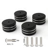 Picture of Monosaudio 4pcs 40x20mm Speaker Spikes Adhesive Bumper Feet Isolation Stands with Non-Slip Rubber Rings for Speakers, Subwoofers, Home Theater, Turntable DAC Feet Pad (Black Colour)