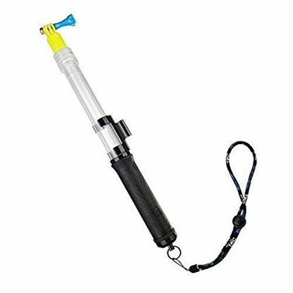 Picture of Lightwish XShot 15-25 Inch Transparent Floating Extension Pole Extendable Selfie Stick Monopod for GoPro Hero4 Silver Black