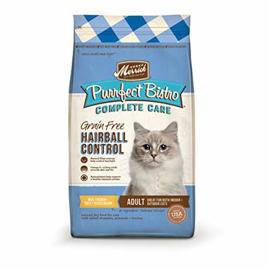 GetUSCart Merrick Purrfect Bistro Grain Free Complete Care Dry Cat Food Hairball Control Recipe