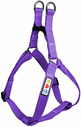 Picture of Pawtitas Solid Color Step in Dog Harness or Vest Harness Dog Training Walking of Your Puppy Harness Large Dog Harness Purple Dog Harness