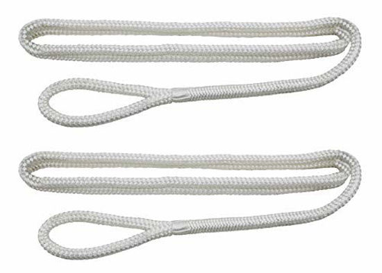 Picture of Extreme Max 3006.3398 BoatTector Premium Double Braid Nylon Fender Line Value 4-Pack - 3/8" x 6', White