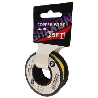 Picture of Shaxon SO22-25YL Solid Copper Wire on Spool, 25-Feet, Yellow