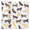 Picture of Mud Pie Labrador Retriever Print Muslin Baby Swaddle Blanket, 1 Piece