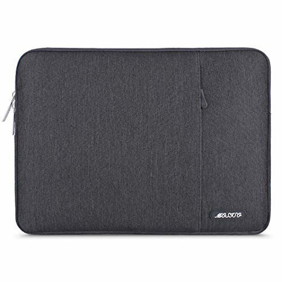 Picture of MOSISO Laptop Sleeve Bag Compatible with MacBook Pro 16 inch 2021 M1 Pro/M1 Max A2485/2019-2020 A2141/Pro Retina 15 A1398, 15-15.6 inch Notebook, Polyester Vertical Case with Pocket, Space Gray