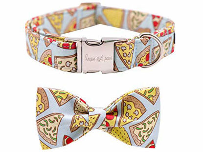 Picture of Unique style paws Dog Collar with Bow, Bowtie Dog Collar Adjustable Collars for Small Medium Large Dogs and Cats