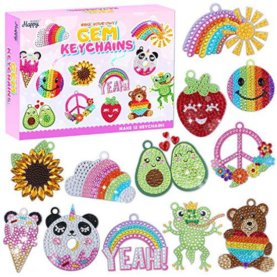 Arts And Crafts For Girls 15pcs Suncatchers Gem Keychains Mosaic Artificial  Diamond Painting Kits For Kids Ages 4 6 8 10 12 Paint By Number Accessories  Toys And Gifts For Children - Toys & Games - Temu Germany