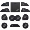 Picture of HAMSAM for Dodge Challenger Accessories 2015-2021 Non-Slip Anti Dust Cup Holder Inserts, Door Pocket Liners and Center Console Liner Mats Premium Custom Interior(11pcs Set,Gray Trim)