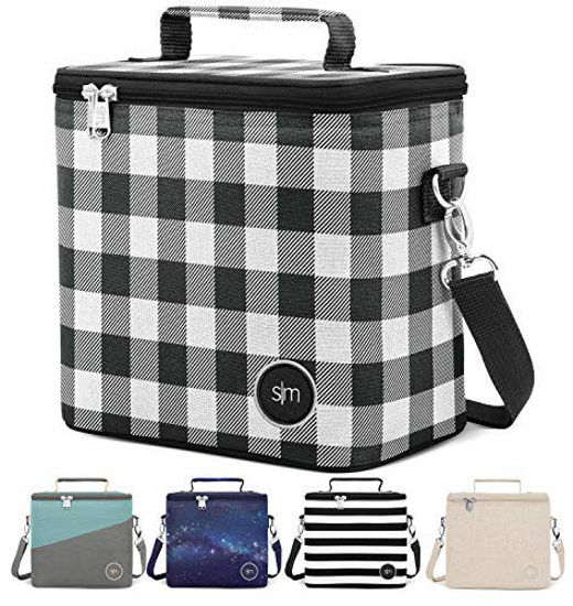 Simply Modern Blakely 4L Insulated Lunch Bag, Black and White