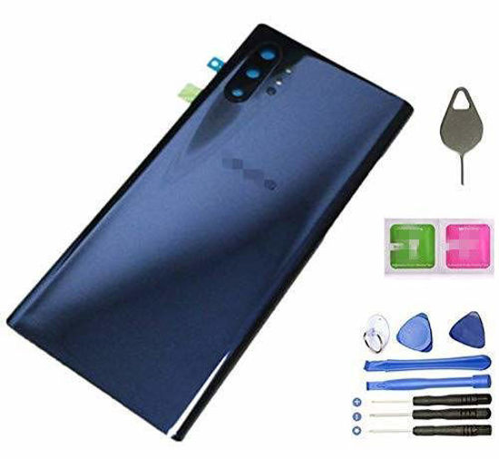 Picture of Galaxy Note 10+ Back Cover Glass Housing Door Replacement with Camera Lens Parts for Samsung Galaxy Note10+ Note 10+ 5G +Tools + Eject Pin (Aura Black)