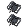 Picture of Micro Traders 2pcs Metal Camera Waist Belt Holder Camera Belt Clip 110x85mm Bearing Capacity 10KG Fast Loading for DSLR Camera Black