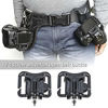 Picture of Micro Traders 2pcs Metal Camera Waist Belt Holder Camera Belt Clip 110x85mm Bearing Capacity 10KG Fast Loading for DSLR Camera Black