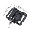 Picture of Micro Traders 2pcs Metal Camera Waist Belt Holder Camera Belt Clip 110x85mm Bearing Capacity 10KG Fast Loading for DSLR Camera Black