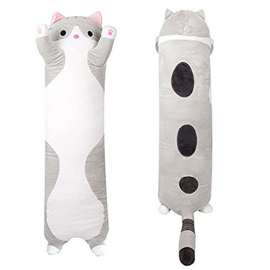 Picture of Julvie Cat Plush Hugging Pillow,Large Long Cat Stuffed Animal Toy,Kitten Stuffed Animal Plush Cat Pillow Hug Pillow Body Pillow