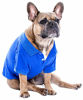 Picture of Parisian Pet Blue Polo Shirt for Dogs - 100% Cotton, Breathable Summer Outfit for Puppy Dog, Cat |Solid Color Dog Shirts - Size L