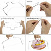 Picture of Cake Decorating kit - Cake Turntable and 10 inch Cake Board,2 Icing Spatula 3 Cake Scrapers,Cake Brush,Cake Flower Lifter,Cake Pen,3 Pastry Bags 24 Stainless Icing Tip 6 Piping Tip Couplers