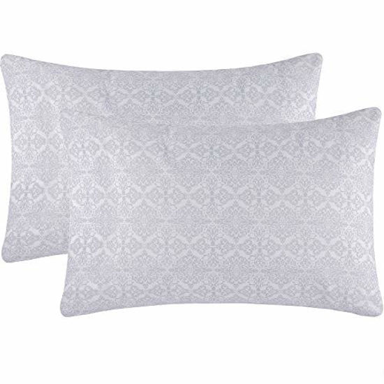 Picture of Mellanni King Size Pillow Cases 2 Pack - Pillow Covers - Pillow Protector - Hotel Luxury 1800 Bedding Sheets & Cooling Pillowcases - Envelope Closure (Set of 2 King Size 20" x 40", Laced Sky Blue)