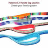 Picture of Leashboss Double Handle Dog Leash, Pattern Collection, 6Ft Reflective Dog Leash with Two Padded Handles for Large Dogs or Medium Dogs That Pull (6 Foot x 1 Inch Wide, Space Pattern)