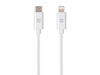 Picture of Monoprice USB C to Lightning Cable - 6 Feet - White (MFI Certified) Fast Charging, Compatible with Apple iPhone 13 / Pro/Pro Max/AirPods Pro - Select Series