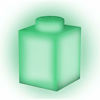 Picture of Lego Classic 1x1 Brick Silicone Night Light - Green, 3" x 3" x 4.5"