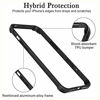 Picture of Aluminum Frame Metal Bumper Frame Slim Hard Case Cover for iPhone 13 Pro Max BumperCase Cover Black for 6.7 inch, Metal Frame Armor with Soft Inner Bumper, Raised Edge Protection