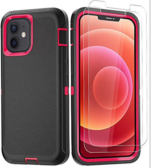 GetUSCart BMBZON for iPhone 12 Case for iPhone 12 Pro Case with 2