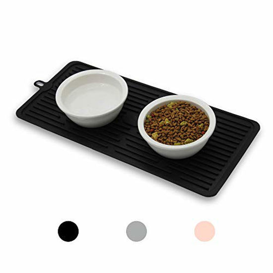 Wild One Silicone Black Dog Placemat | Petco