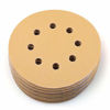 Picture of LotFancy 5 Inch 8 Hole 320 Grit Sanding Discs, Pack of 100, Random Orbital Sander Sandpaper, Hook and Loop Round Sand Paper