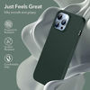 Picture of ESR Cloud Soft Case Compatible with iPhone 13 Pro Max Case (2021) (6.7 Inch), Liquid Silicone Case, Slim and Shockproof with Anti-Scratch Microfiber Lining, Dark Green