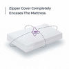 Picture of Plastic Mattress Protector Zippered Twin XL, Waterproof Vinyl Mattress Cover, Heavy Duty Noiseless Mattress Encasement by Blissford