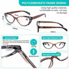 Picture of Cat Eye Reading Glasses for Women Blue Light Blocking Readers Fashion Ladies Eyeglasses with Spring Hinge 4 Pairs Colors 2.50