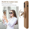 Picture of MOCCA Compatible with iPhone 12 Pro Max Phone Case 6.7 inch with Ring Kickstand | Super Soft Microfiber Lining | Anti-Scratch Full-Body Shockproof Protective Case for iPhone 12 Pro Max - Light Brown