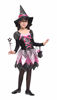 Picture of EOZY Girls Glitter Witch Costume Set Halloween Cosplay Party Dress Up with Hat, Magic Wand and Bag