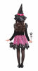 Picture of EOZY Girls Glitter Witch Costume Set Halloween Cosplay Party Dress Up with Hat, Magic Wand and Bag