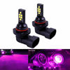 Picture of SOCAL-LED LIGHTING 2x HB4 9006 LED Fog Light Bulb Advanced 3030 SMD Bright Colorful Daytime Running DRL Lamp, Pink Purple