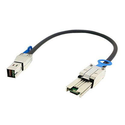 Picture of ChenYang External Mini SAS 4X SFF-8088 to Mini SAS High Density HD SFF-8644 Data Server Raid Cable 50cm