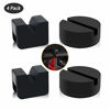 Picture of HXXF 2 Types Jack Stand Pads Adapter 4 Ton Universal Rubber Slotted Frame Rail Pinch welds Protector for Jack Stand (Black)