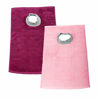 Picture of Full Coverage Ultra Absorbent Cotton Terry Towel Slip On Bibs. Baby/Toddler Super Soft 99% Cotton with Comfortable Ribbed Neck Pink & Plum