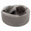 Picture of Winsterch Washable Warming Cat Bed House, Round Soft Cat Beds,Pet Sofa Kitten Bed, Small Pet Cave Beds (Gray)