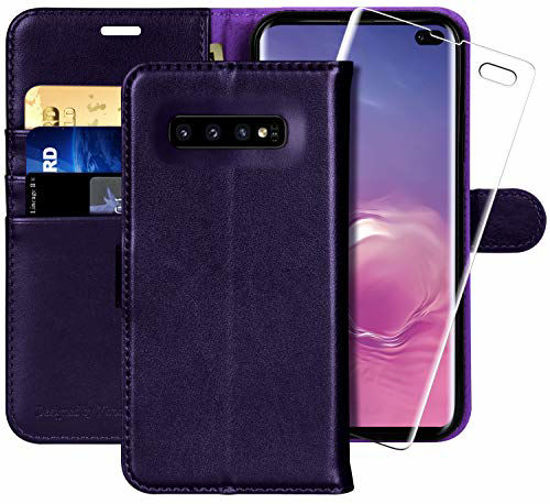 Picture of Galaxy S10 Plus Wallet Case, 6.4 inch,MONASAY [Included Screen Protector] Flip Folio Leather Cell Phone Cover with Credit Card Holder for Samsung Galaxy S10 Plus